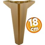 Badem10 Sedir Mobilya Kanepe Sehpa Tv Ünitesi Konsol Koltuk Ayağı Ahşap Desenli Koyu Ceviz Renk 18 Cm Ayakları
