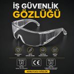 Badem10 Şeffaf Iş Güvenlik Gözlüğü Kaynak Koruyucu Gözlük S700 Major Standart Beden
