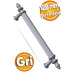 Badem10 (SERT PLASTİK) Polavit 128 Mm Gri Mobilya Mutfak Çekmece Dolap Dolabı Kapak Kulpu Kulbu Kulpları