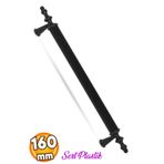Badem10 (SERT PLASTİK) Polavit 160 Mm Siyah Mobilya Mutfak Çekmece Dolap Kapak Dolabı Kulpu Kulbu Kulpları
