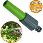 Badem10 Sök Tak Pratik Ayarlanabilir Hortum Ucu 12 cm Bahçe Sulama Araba Yıkama Temizleme Aparatı Plastik