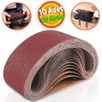 Badem10 Sonsuz Bant 40 Kum Tank Palet Zımpara Kağıdı 75 x 533 mm (10 Adet)