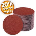 Badem10 Spiral Avuç Taşlama 115 mm 20 Adet Cırt Zımpara