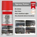 Badem10 Sprey Pütür Su Tutmaz Ses Yalıtımlı Boyanabilir Kaplama 400 ml Mat Gri Renkli Araç Koruma - Mat Gri - Koyu Gri