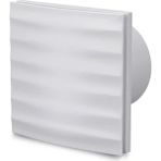 Badem10 Süper Sessiz 12 W Kapaklı Düz Banyo Wc Aspiratör Fanı 100 mm Duvar Tipi Tuvalet Hava Havalandırma - Beyaz