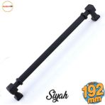 Badem10 Talas 192 mm Çizgili Siyah Metal Kulp Mobilya Çekmece Mutfak Dolabı Dolap Kulpları Kulb 19.2 cm