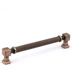 Badem10 Talas 224 mm Tırtıklı Soft Antik Metal Kulp Kapak Kulpu Dayanıklı Kulpları Mobilya Çekmece Dolap