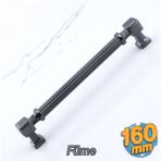 Badem10 Talas Metal Füme Renk Kulp 160 mm Mobilya Çekmece Mutfak Dolabı Dolap Kulpları Kulb 16 cm