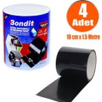 Badem10 Tamir Bandı Suya Dayanıklı Su Geçirmez Sızdırmaz Bant 10 cm x 1.5 M (4 Adet)