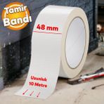 Badem10 Tamir Onarım Tadilat Bandı 48 mm x 10 Metre Çok Amaçlı Beyaz Takviye Bant Güçlü Yapıştırıcı