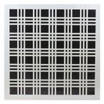 Badem10 Tasarım Ekose Desen Tekrar Kullanılabilir 30x30 cm Afilli Stencil Duvar Boyama Şablon