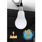 Badem10 Tasarruflu Ampul 18 W Led Lamba Beyaz E27 Duy 1760 Lümen Uzun Ömürlü 220 Volt Elektrik 1 Adet