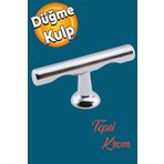 Badem10 Tepsi Düğme Dolap Mobilya Mutfak Çekmece Dolabı Dolap Kapak Kulpu Kulpları Kulbu Metal Kulp Krom