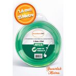Badem10 Tırpan Misinası Motorlu Tırpan Yuvarlak Misina 1.6 mm 15 Metre Yeşil Çim Ot Biçme Teli