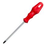 Badem10 Tornavida Yıldız Tornavida Kırmızı Plastik Sap 6x125 mm