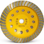 Badem10 Turbo Elmaslı Taşlama Diski 180MM Metal Beton Granit Mermer Kesme ve Taşlama Uyumlu - Çok Renkli