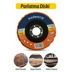 Badem10 Turuncu 115 mm Parlatma Diski Ahşap Metal Döküm Yüzeyler Için Pas Boya Sökücü Flap Disk