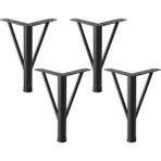 Badem10 Üçgen Siyah 4 Adet Metal 20 cm Mobilya Ayağı Modern Koltuk Kanepe Dayanıklı Tv Ünite Ayağı Ayakları - 67876867ytr - 87967u