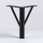 Badem10 Üçgen Siyah Metal 20 cm Mobilya Ayağı Modern Koltuk Kanepe Dayanıklı Tv Ünitesi Ayağı Ayakları - 7658765oıu88