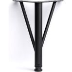 Badem10 Üçgen Siyah Metal 25 cm Mobilya Ayağı Modern Koltuk Kanepe Dayanıklı Tv Ünitesi Ayağı Ayakları - 565ww4
