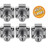 Badem10 Ugr 4x4 cm Kare Nikel Mobilya Kilidi