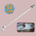 Badem10 Uzun Klozet Tuvalet Taharet Çubuğu 32 cm Plastik Borulu Ayarlanabilir Kısaltılabilir U Tipli Montaj