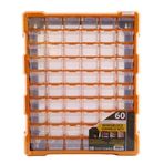 Badem10 Vida Dübel Civata Kutusu Bölmeli Avadanlık Monoblok Çekmeceli 60'lı Takım Çantası Plastik Organizer