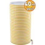 Badem10 Yapışkanlı 20x2=40 Metre (BEYAZ) Kapı Pencere Bandı Fitili Soğuk Izolasyon Kauçuk Bantları - 1 Adet