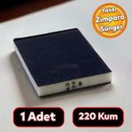 Badem10 Yassı Sünger Zımpara 9.5 x 12.5 cm Takoz Blok Flex Taşlama Ahşap El Zımparası 220 kum 1 Adet
