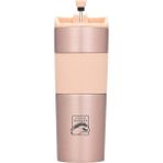 Badger French Press Paslanmaz Rose Çelik Termos 500ML, Dayanıklı Kamp Ekipmanları, Kamp Aksesuarları, Açık Hava Sporları, Doğa Sporları, Yürüyüş, Kamp Mutfağı, Kamp Malzemeleri