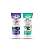 Badger Mineral Filtreli Doğal Spf 40+ 2'li Bebek Güneş Kremi
