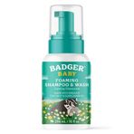 Badger Organik 300 ml Renkli Saç ve Vücut Köpük Bebek Şampuanı