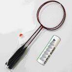 Badminton Seti 2 Raket 6 Top - Kırmızı