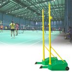 Badminton Seti, Badminton ve Voleybol Ağları - Avlu için Taşınabilir Voleybol Ağı, İç ve Dış Mekan için Bağımsız Badminton Sahası Antrenman Ağı