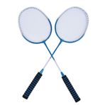 Badminton Seti, Demir Alaşım Badminton Raket Seti Hafif Badminton Seti 3 Shuttlecocks Ile Yeni Başlayanlar Için Çanta Torba Aile Dostları (BLUE)