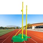 Badminton Seti, Taşınabilir Voleybol Ağı Standı, Sağlam Badminton Ağı Standı, Direkler ve Ağırlıklı Taban, Badminton Sahası için Egzersiz Ağı, Yeşil-Senz