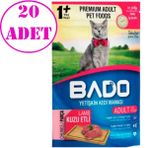 Bado 20x85 gr Kuzu Etli Kedi Yaş Maması