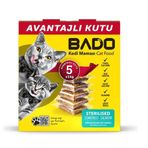 Bado Kısırlaştırılmış Yetişkin Somonlu 5x1 kg Kedi Maması