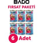 Bado Kuzu Etli 6×400 gr Yaş Köpek Maması