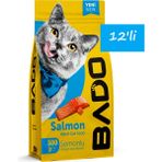 Bado Somonlu Yetişkin 12x500 gr Kedi Mama