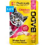 Bado Yavru Tavuk Etli 12x85 gr Yaş Kedi Mama