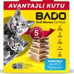 Bado Yetişkin Kedi Maması Somonlu 5x1kg