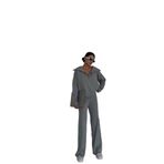 BADU STORE KADIN GİYİM OVERSİZE TRİKO TAKIM Standart Beden Gri