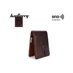 Baellerry Minimalist Rfıd Koruma Çift Kat Deri Çoklu Kart Cüzdan Erkek Kartlık 001 kahverengi