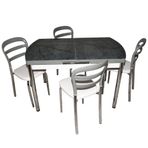 Baf Açılır Masa Takımı 80x126 cm Gri