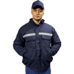 Bafaco Tekstil Gabardin 7/7 Reflektörlü Kışlık Mont Lacivert - XL