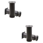 BafArt Ayarlanabilir Metal Orta Ayak 17 cm Siyah (2 cm Uzatma Payı Mevcut)