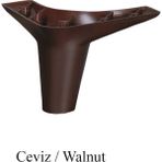 BafArt Konik Modelmobilya Ayağı 4 Adet Farklı Renk ve Boyut Seçenekleriyle - 12 CM CEVİZ