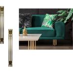 BafArt Üç Boru Model Metal Mobilya Ayağı 2 Adet - Altın 85*15