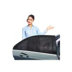 Baffhome 2 Adet Oto Yan Cam Perde Güneşlik + 1 Adet Keçe Araç Araba Bagaj Organizer Çanta